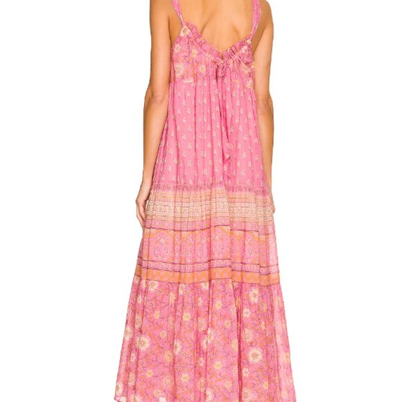 Spell & The Gypsy Utopia Strappy Sundress In Flamingo, Med - Picture 3 of 5